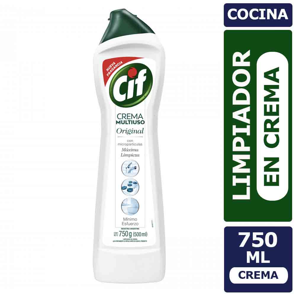 Limpiador en Crema Cif Blanco 750 grs.