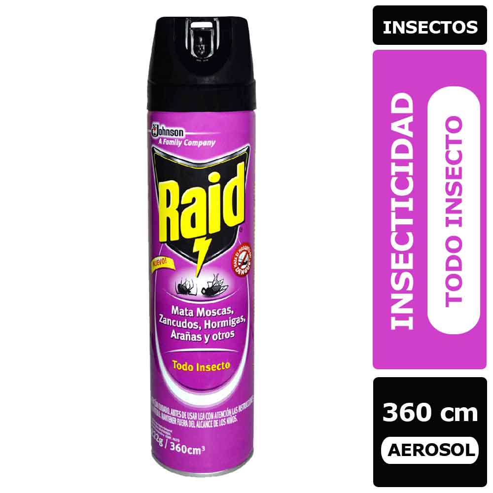 Insecticida Raid Todo Insecto 360 cc