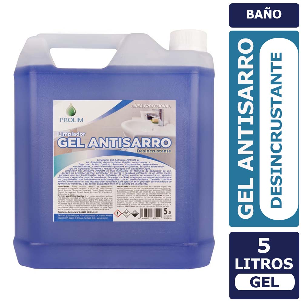 Gel Antisarro Desincrustante 5 Lts. Prolim