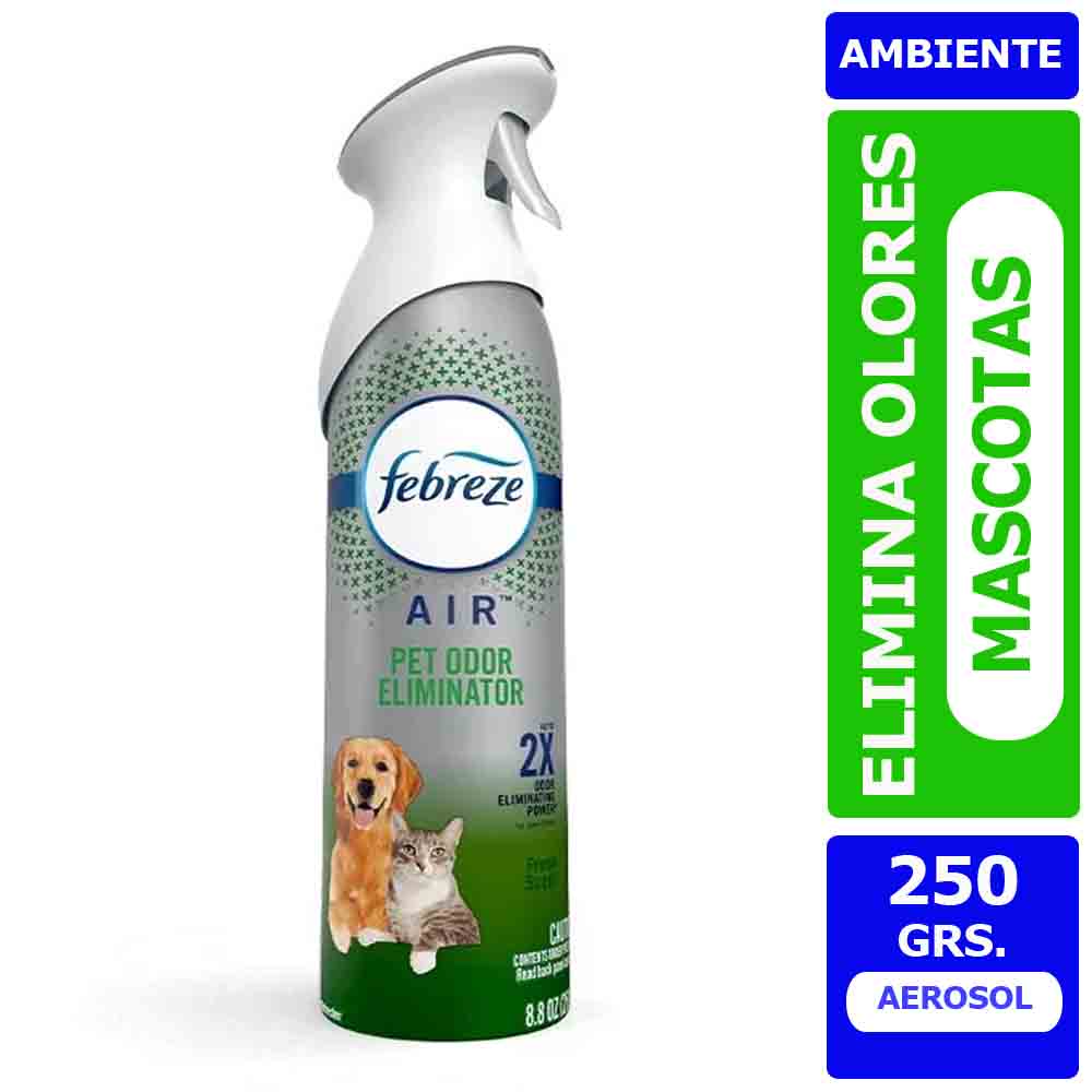 Aromatizante Ambiental Febreze Elimina Olores Mascotas 250 g