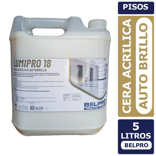 Cera Acrílica Auto Brillo 5 Litros Lumipro 18 (Belpro)