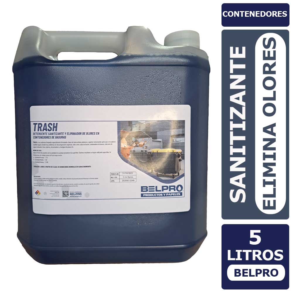 Detergente Sanitizante y Elimina Olores Contenedores Basura 5 Lts. (Belpro)