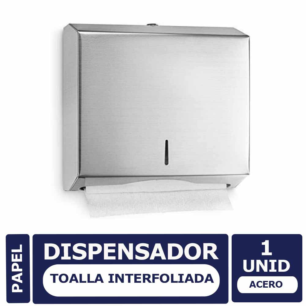 Dispensador de Toalla Interfoliada Acero Inoxidable