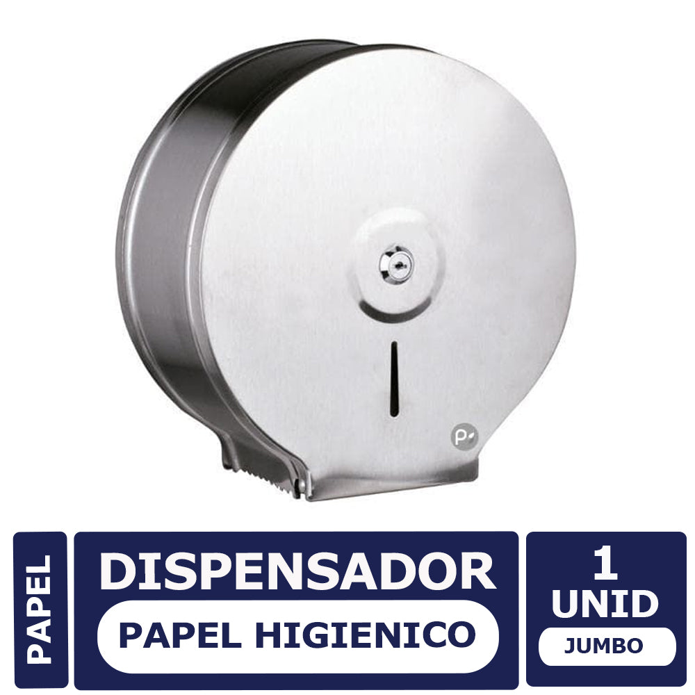 Dispensador para Papel Higiénico Institucional Acero Inoxidable