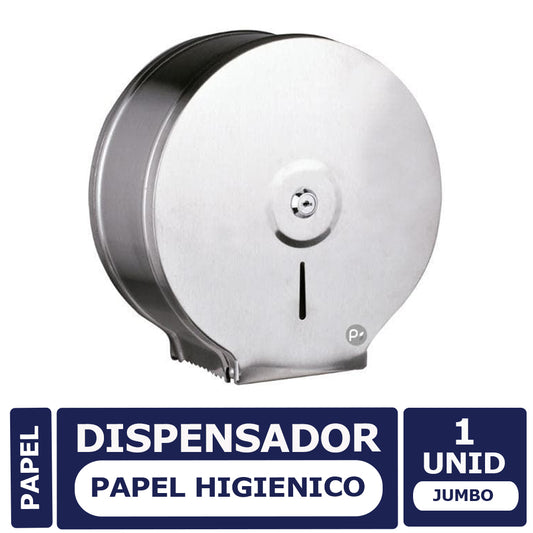 Dispensador para Papel Higiénico Institucional Acero Inoxidable