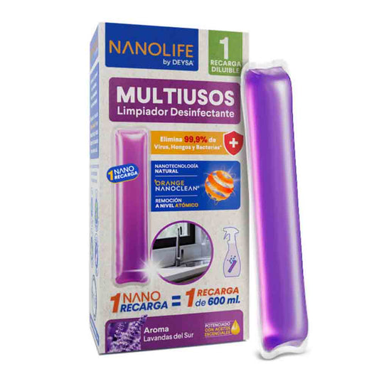 Recarga Limpiador multiuso Deysa Nanolife Lavanda 1 diluible para 600ml