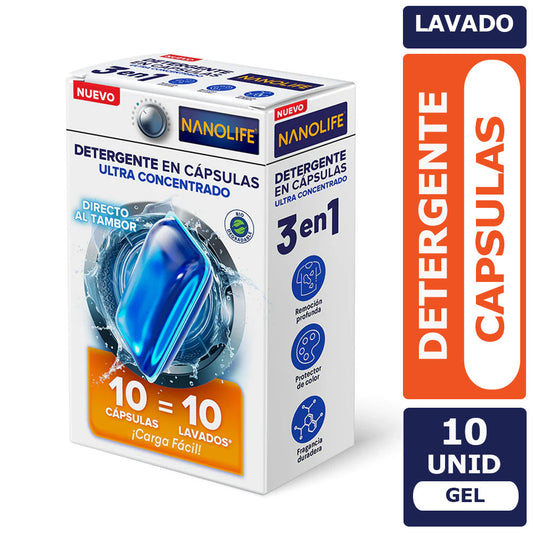 Detergente en Cápsulas Ultra concentrado 10 Unid.