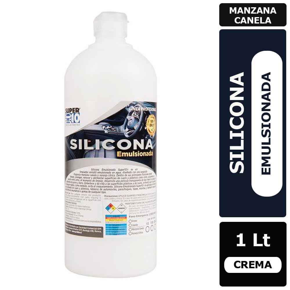 SILICONA EMULSIONADA LIQUIDA SUPER10 1LT MANZANA CANELA