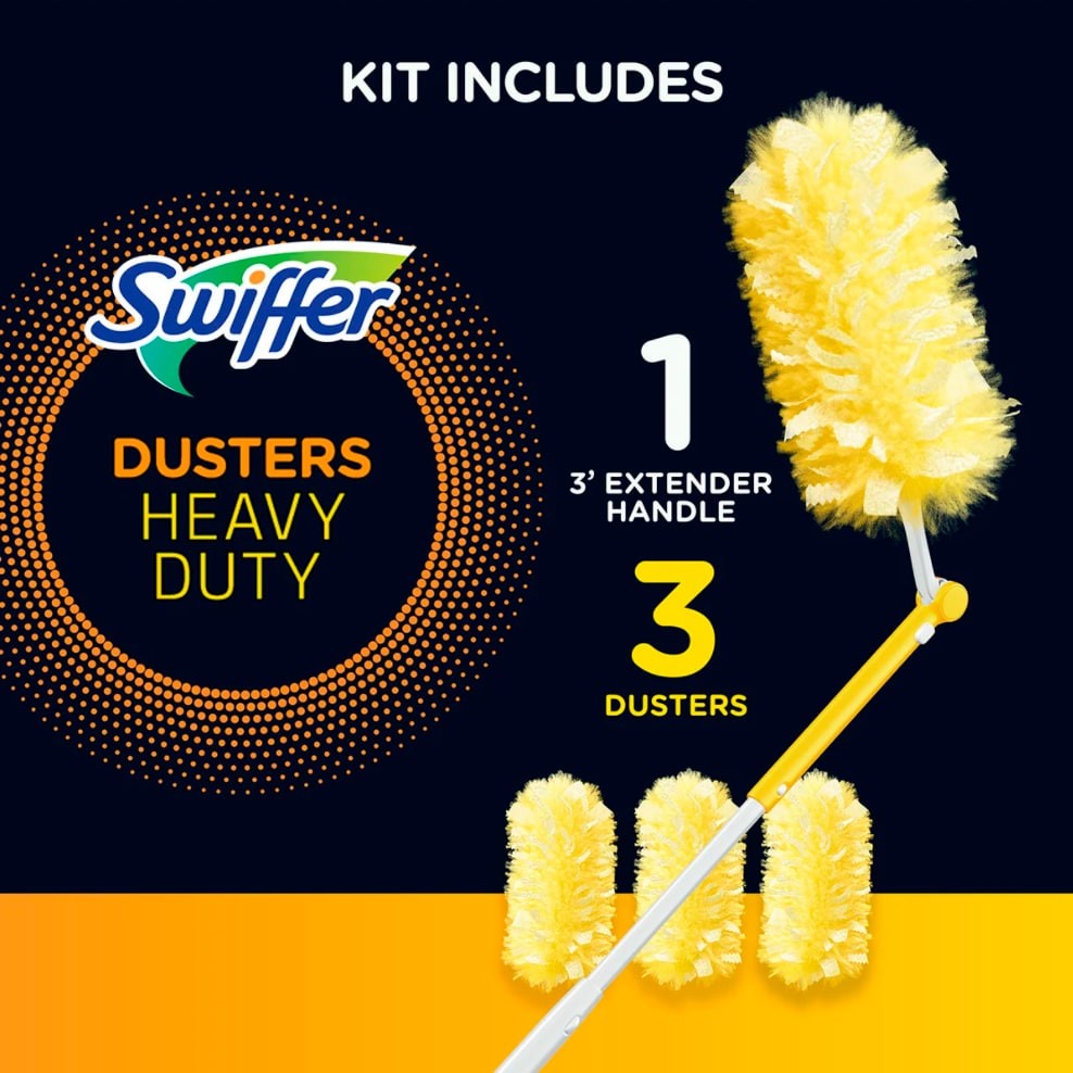 Plumero Swiffer Heavy Duty con Mango Extensible Kit 1 Unid