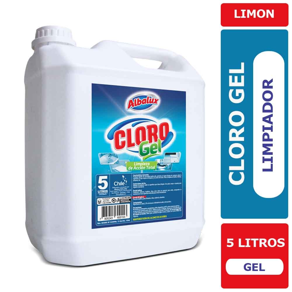 LIMPIADOR CLORO GEL LIMÓN 5LTS