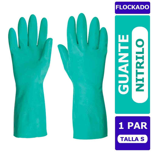 Guantes Nitrilo Flockado Talla M