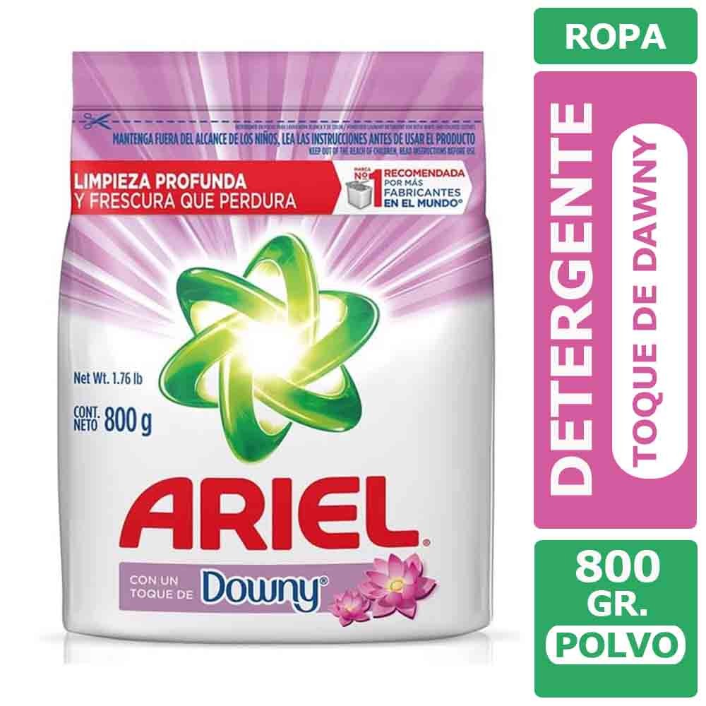 DETERGENTE EN POLVO ARIEL TOQUE DE DOWNY 800 G