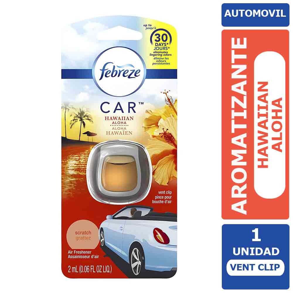 Aromatizante Automóvil Vent-Clips Febreze Hawaiian Aloha 1 Unid