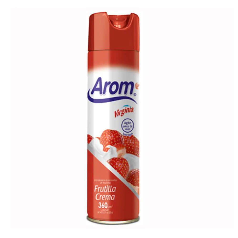 DESODORANTE AMBIENTAL AROM FRUTILLA CREMA, 225G