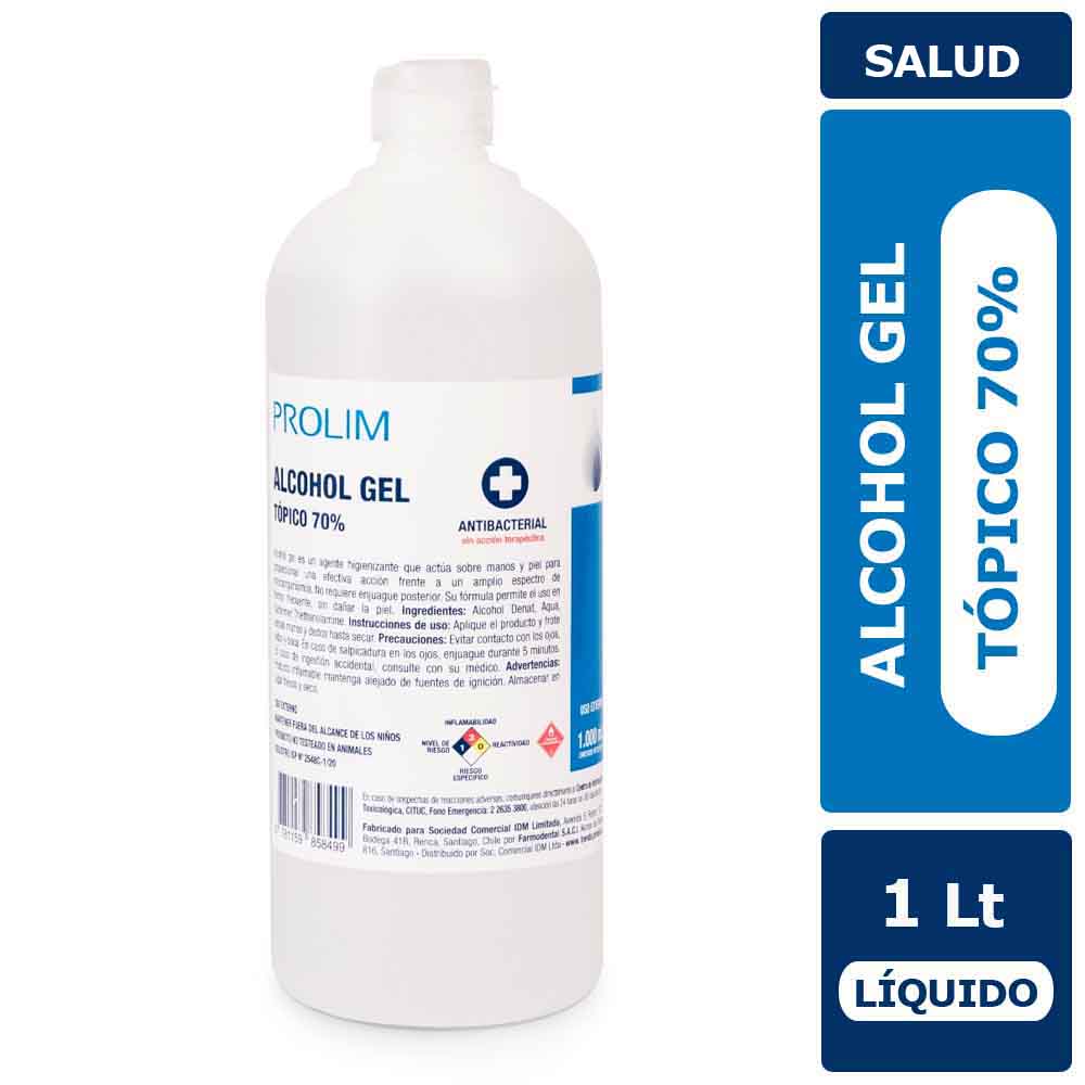 ALCOHOL GEL 70% 1 LITRO