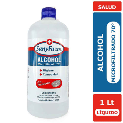 ALCOHOL MICROFILTRADO 70° 1 LITRO