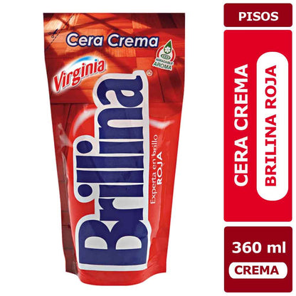 CERA CREMA BRILLINA ROJA 360 CM.