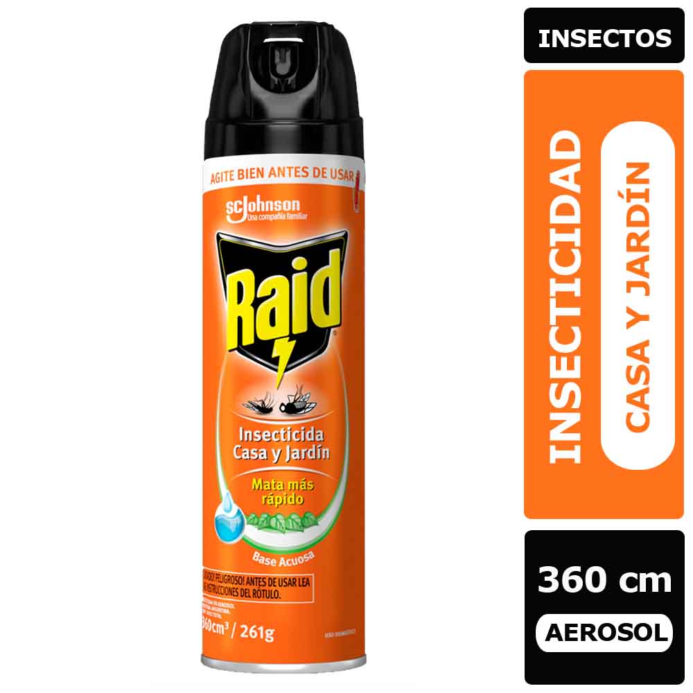 INSECTICIDA PARA CASA Y JARDÍN 360 ML AEROSOL