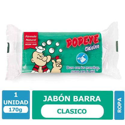 JABÓN ROPA VERDE CLÁSICO 170 GR POPEYE