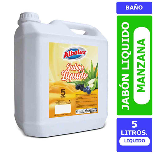 JABÓN LIQUIDO ALBALUX 5 LTS MANZANA