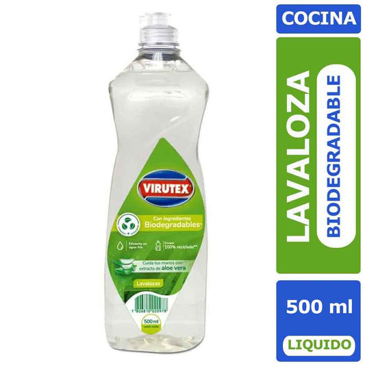 LAVALOZA ECOLÓGICO VIRUTEX CON ALOE VERA 500 ML