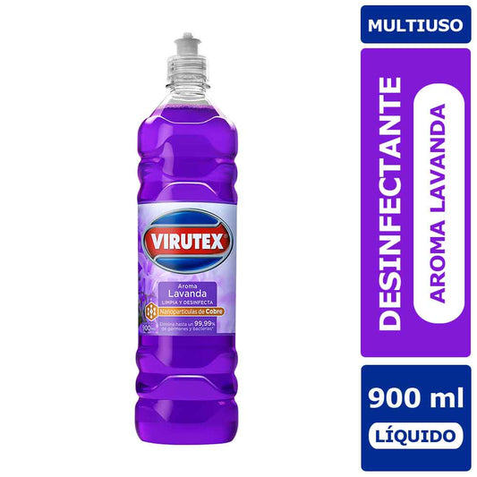 LIMPIADOR MULTI-ESPACIO DESINFECTANTE LAVANDA 900ML VIRUTEX