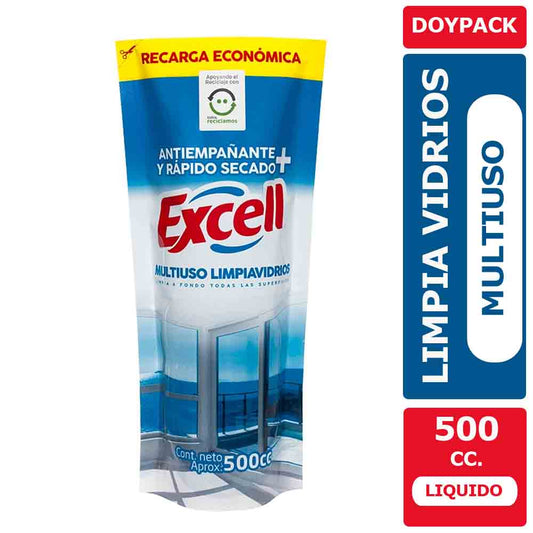 LIMPIA VIDRIOS MULTIUSO DOYPACK 500CC EXCELL