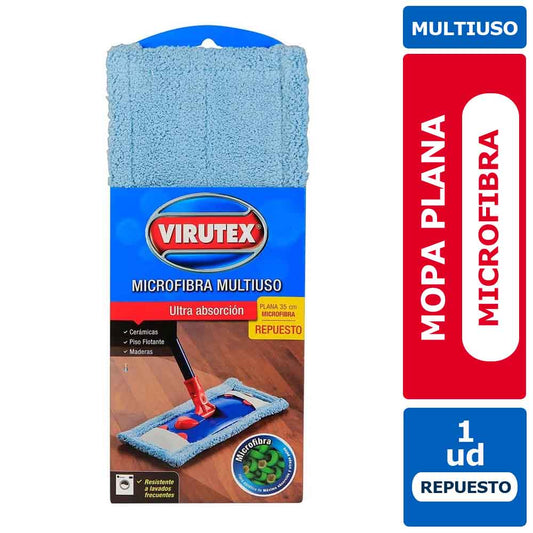 Mopa Plana Microfibra Virutex Repuesto