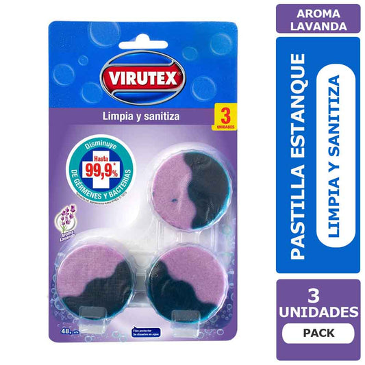 PASTILLAS ESTANQUE INODORO X 3 UNI. VIRUTEX