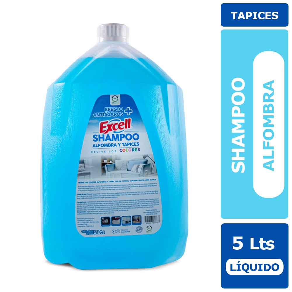 SHAMPOO ALFOMBRAS Y TAPICES EXCELL 5 LITROS