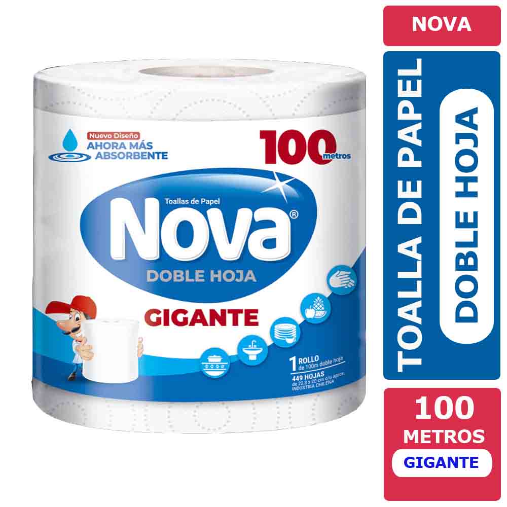 Nova Gigante 100 mts Doble Hoja 1 rollo.