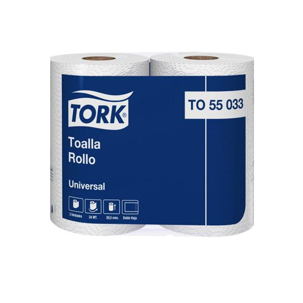 Toalla de Papel Tork 2 Unidades x 24 mts c/u Doble Hoja